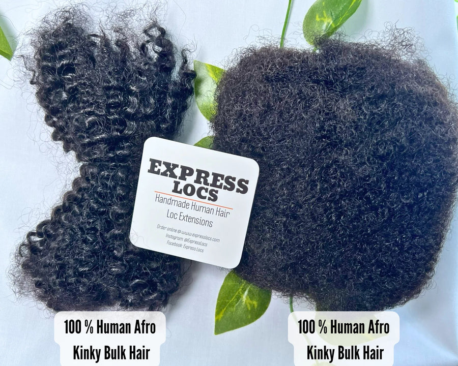 100% Human Afro kinky Bulk Hair